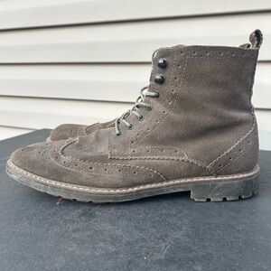 Men's Suede Lace-Up Boots